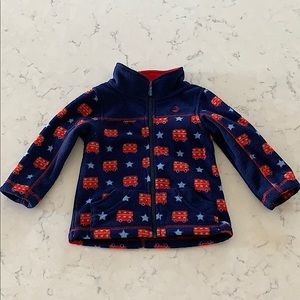 Busses and Stars Fleece Zip-Up
